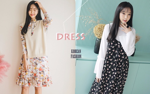 穿上馬上就變韓范!韓妞春季綻放最美碎花裙時尚穿搭get✔