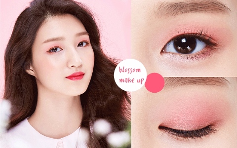 春天就是要畫粉嫩櫻花妝!跟著韓妞的步驟保證電翻路人啊!