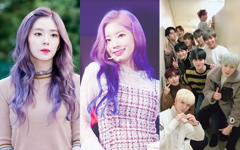 男女偶像都一樣,染成紫髮就變「仙子」!就連Wanna One的「他」也在今天染成夢幻紫髮!