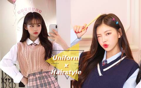系烤、制服日、上課日常...同學看了都會默默產生好感的「制服髮型」!