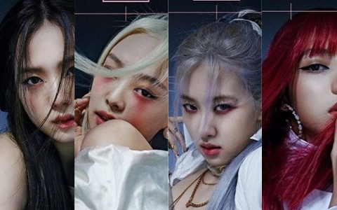 Blackpink新曲名稱及正面預告照公開!智秀「黑髮公主」Jennie紅色眼妝..全體造型風格大變奏!
