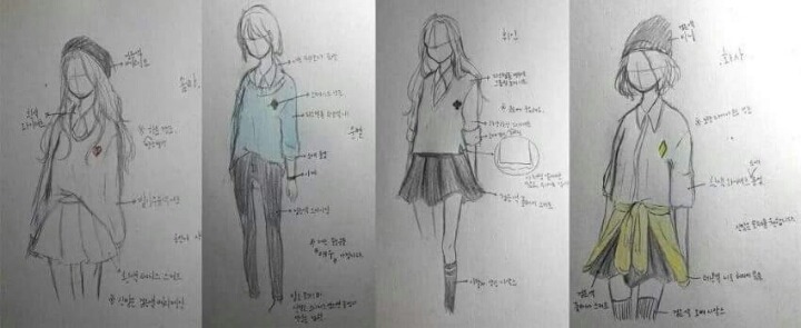這次Mamamoo 回歸時,配合每位成員不同個性搭配的衣服,竟然是出自粉絲之手啊!上次回歸時,Mamamoo就曾在Fan cafe上邀請粉絲提供點子,以粉絲間投票最高的設計圖作為她們回歸時的參考造型