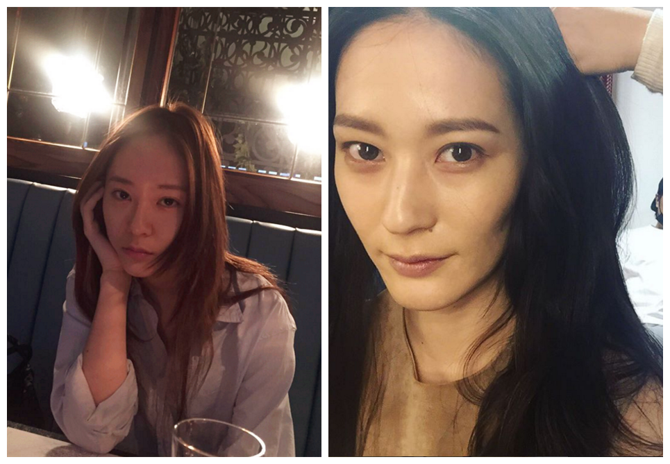 雖然崇尚自然的李英真和Krystal 照片真的放在一起比較時,Krystal 的五官線條似乎柔和許多,不過兩個人都流露出非常有自信的酷酷氣質,可能也是她們常被說很神似的原因吧!