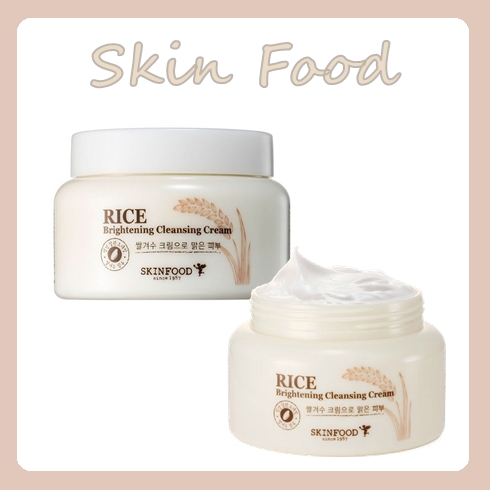 ♯ Skin Food 純米亮白卸妝霜
裡面有米糠水萃取物,含豐富的米蛋白、維生素群等成分,具有保濕修護、抗老化的功效,讓妳在卸妝時也能順便保養到肌膚 ! 偽少女自己很喜歡這款味道呢