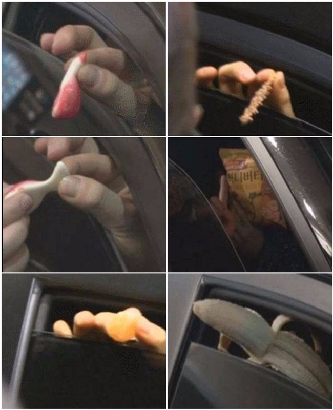 有看到從車窗裡伸出來的小手手了嗎?原來先前BIGBANG在國外舉辦活動。回國時遇上了不少等候他們的粉絲,在等車出發的期間,太陽竟然不斷的從車窗裡拿出粉絲送的食物餵食粉絲
