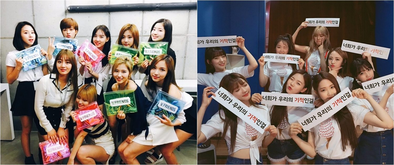 Oh My Girl和TWICE一樣都是在2015年出道的女團,或許是差不多時間出道的關係,兩團的關係感覺不錯唷~7月初的某場粉絲會上,TWICE就跳起Oh My Girl的新歌<Windy Day>啦~