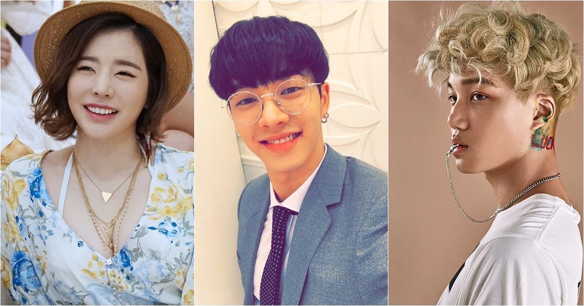 另外還有練習期間長達5年的代表的偶像有SNSD的Sunny(SM)、Beast起光(JYP+Cube)、EXO的Kai、原2NE1成員孔敏智(在YG出道)