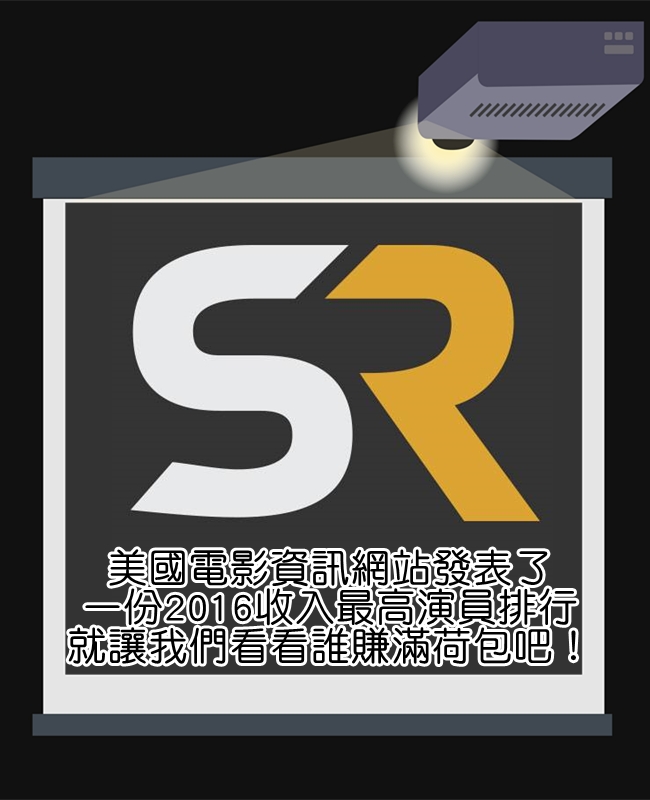 雖然是演員排行,但名單和收入都不限於電影明星/收入喔!
*Screen Rant成立於2003年的電影新聞即預告網站,是美國著名的獨立電影新聞網