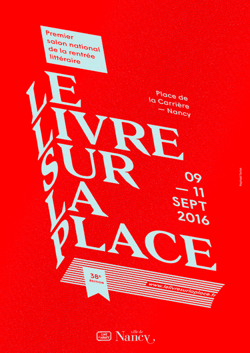 Le Livre sur la Place – Édition 2016
上一張是防彈少年團作品這次的宣傳海報,而這張圖則是法國設計師Édition的設計作品《Le Livre sur la Place》,還曾被「Bashooka」網站選為2016年 最具創意性的40 張作品之一。