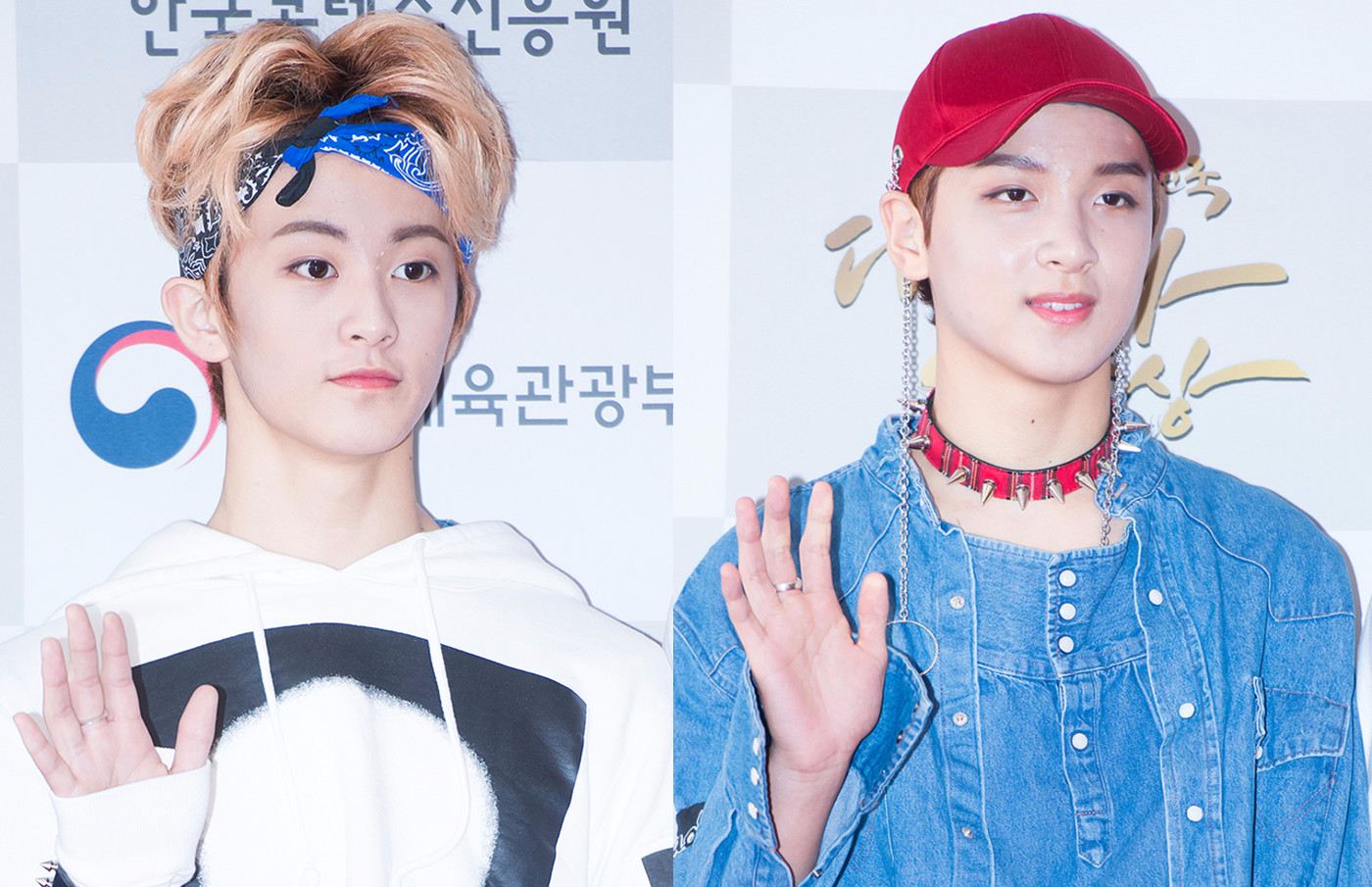 頒獎典禮進行到一半卻發生了有趣的小插曲XDD
那就是NCT 127的MARK和楷燦因為「未成年」的關係,被經紀人先帶離席,準備回宿舍睡覺
而一旁的在玹和悠太聽到這個消息也笑到不能自我
至於兩位小朋友是不是真的會乖乖入睡,就只有他們自己知道囉~~~