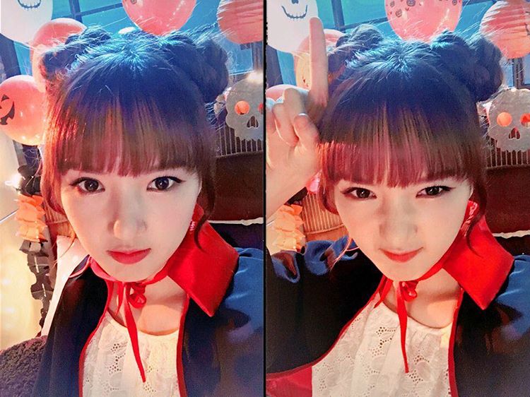GFRIEND Yerin
只要是可愛的東西都適合Yerin吧~怎麼可以這麼適合~
假如是小編綁丸子頭的話,可能會先被拖到旁邊揍一頓ㅠㅠ