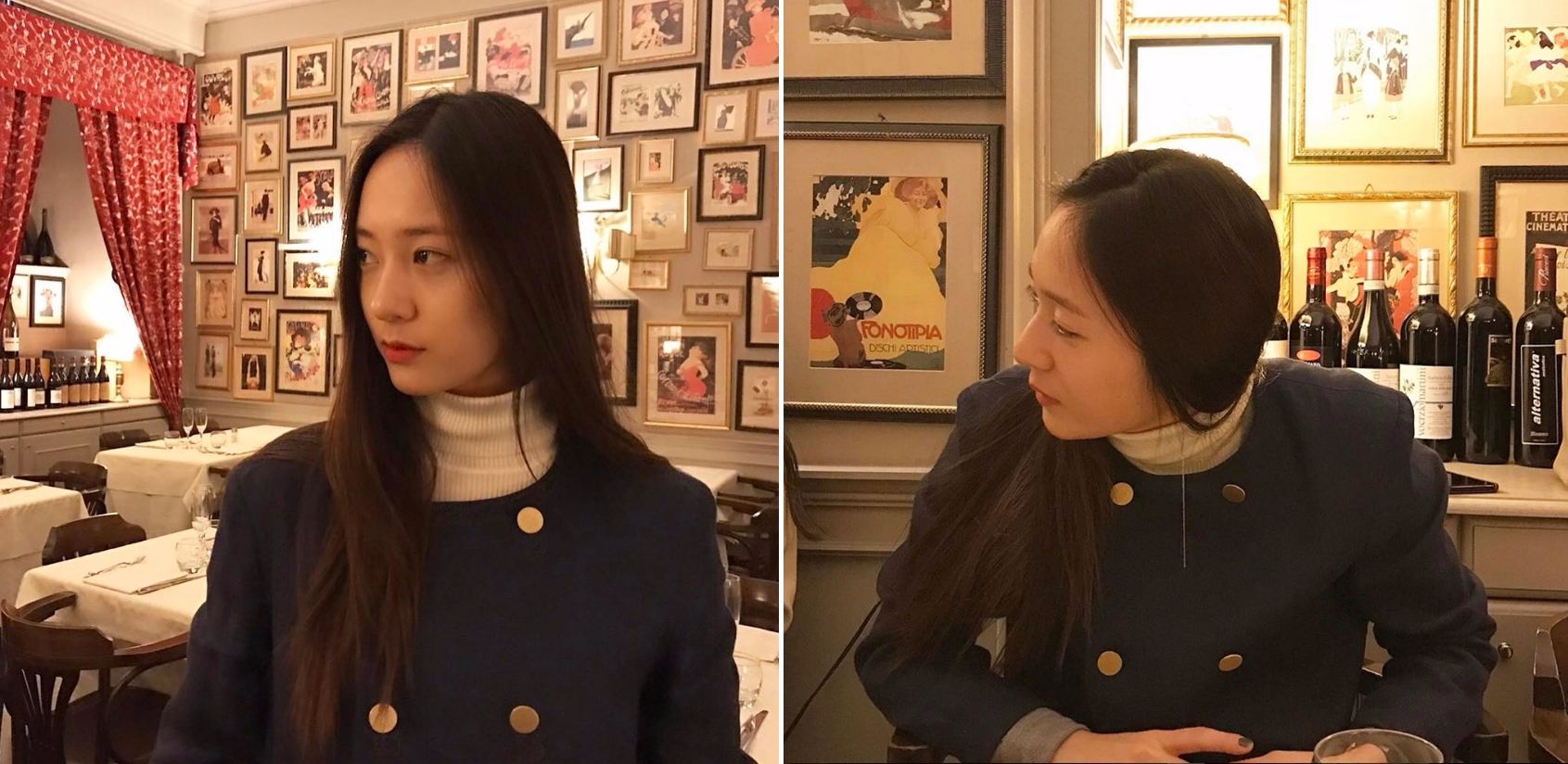 1. 方臉_側面角度、微微由上往下
如果臉上角度比較多、下顎輪廓比較明顯的女孩,在拍照時選擇側面的角度會讓臉看起來比正面拍顯得更小巧,韓星就經常以這種角度自拍,配合自然散落的髮型的話,會讓臉部線條更為精緻!