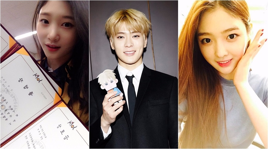 DIA-恩真.彩妍,NCT-JaeHyun
97年生廣播演藝戲同學中DIA的彩妍和恩真,還有NCT的JaeHyun是同班同學