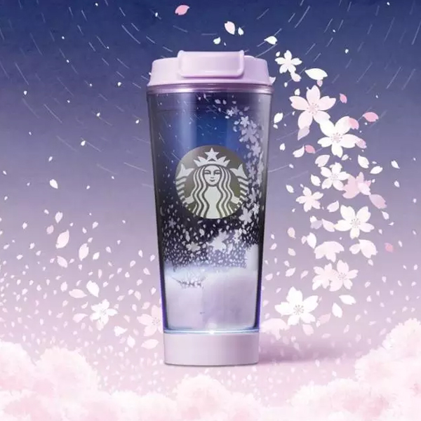 這個隨身杯加入了流星雨的元素,
藍紫色的杯身好像神秘的宇宙,
點點流星劃過的痕迹很好的體現了出來,
再加上飛舞的櫻花花瓣,
讓這個杯子在櫻花系列的產品里顯得更加與眾不同!