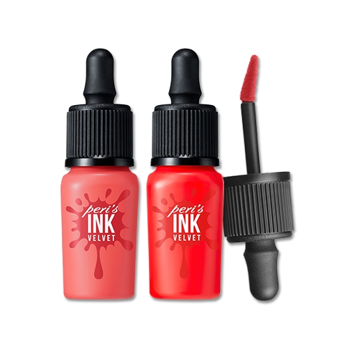 △peripera 唇釉
每次只要提到唇部產品一定名列前茅的商品就是它啦!一個也才9000元韓幣,買了也不心疼啊!最厲害的就是它的持久力和發色力,拿來畫咬唇也很OK呢!
