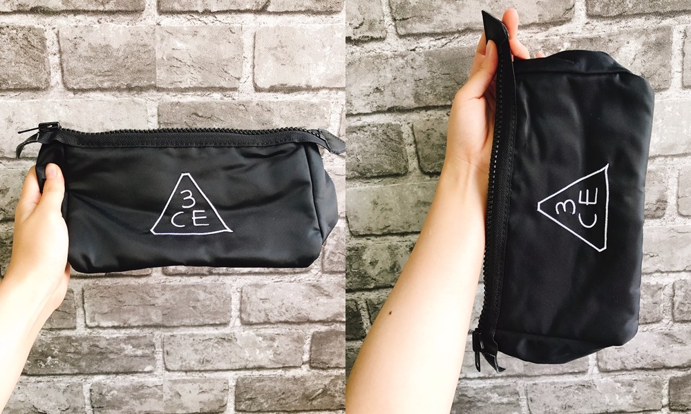 首先是3CE POUCH,我們J小編希望可以買到一個化妝包是超能裝,而且很好看的化妝包,歐膩我就立刻推薦這款啦!(這款以前歐膩也有買過喔)因為這款真的超能裝,而且拉鍊很好拉,所以就推薦J小編啦!
