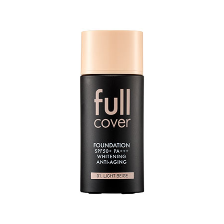 △Full Cover Foundation SPF50+ PA+++ ('17 NEW) KRW6000 (原價KRW12000)
最近這款Full Cover系列很紅,因為它的遮瑕效果真的是很不錯,再加上一罐粉底打完5折只要162塊台幣...好像不買就說不過去耶XDDD