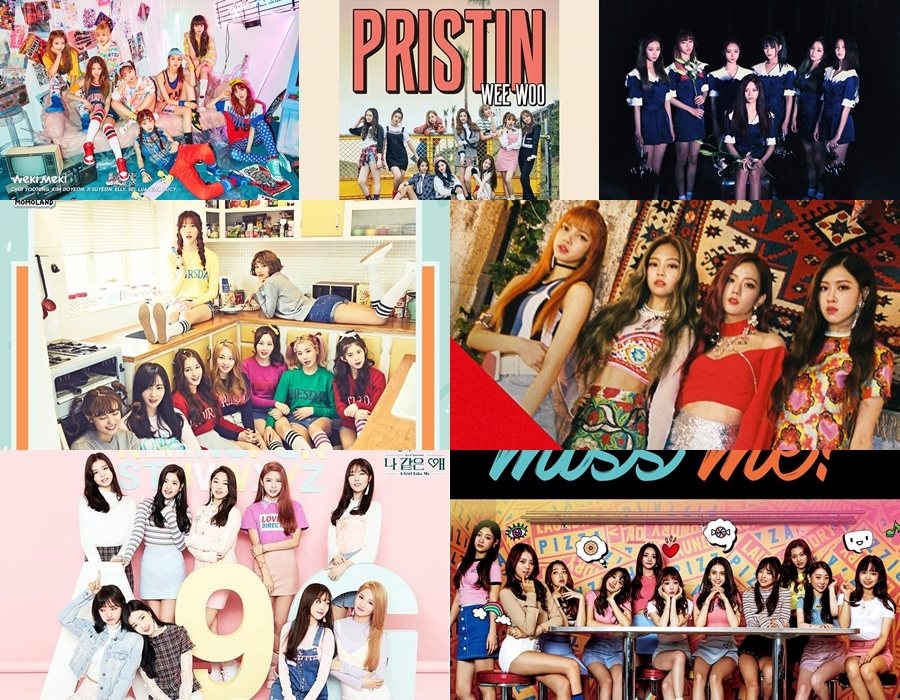 47.WEKI MEKI 出道日期:2017年8月8日
46.PRISTIN 出道日期:2017年3月21日
45.Dreamcatcher 出道日期:2017年1月13日
44.MOMOLAND出道日期:2016年11月10日
43.BLACKPINK出道日期:2016年8月8日
42.gu9udan 出道日期:2016年6月28日
41.I.O.I 出道日期:2016年5月4日