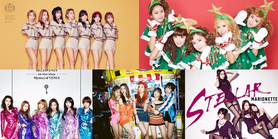 25.AOA 出道日期:2012年8月9日
24.Crayon Pop 出道日期:2012年7月19日
23.Hello Venus 出道日期:2012年5月10日
22.EXID 出道日期:2012年2月16日
21.Stellar 出道日期:2011年8月25日