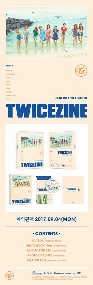 TWICE的週邊真的買不完,幾乎每個星期都有新的週邊,這次所推出TWICEZINE JEJU ISLAND EDITION