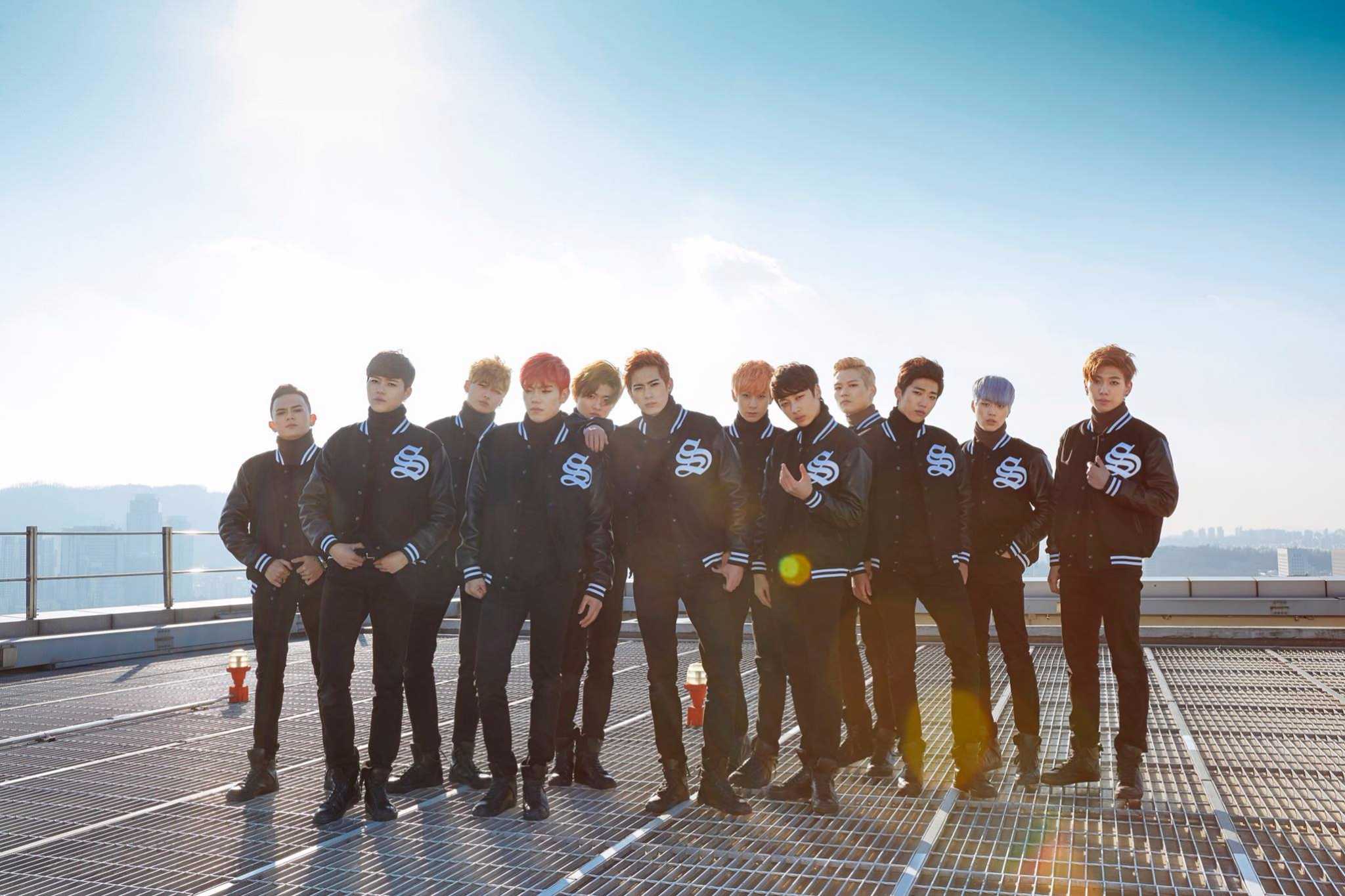 17.01.05 出道
(正確答案 '往下看')
VARSITY
(BULLET, KID, XIWEOL, SEUNGBO, RIHO, YUNHO, DAWON, DAMON , XIN, JAEBIN, ANTHONY, MANNY)