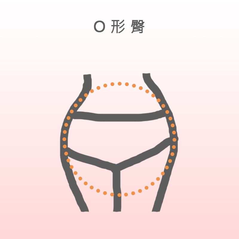 #O形臀
特徵:豐滿的臀部
O形臀其實如果好好鍛練的話能變得像孝琳那樣又翹又性感,可惜普通人的O形臀都還是屬於肉肉的類型,就算整個人並不胖,但豐滿的臀部在視覺上還是會讓人產生身材不好的錯覺。