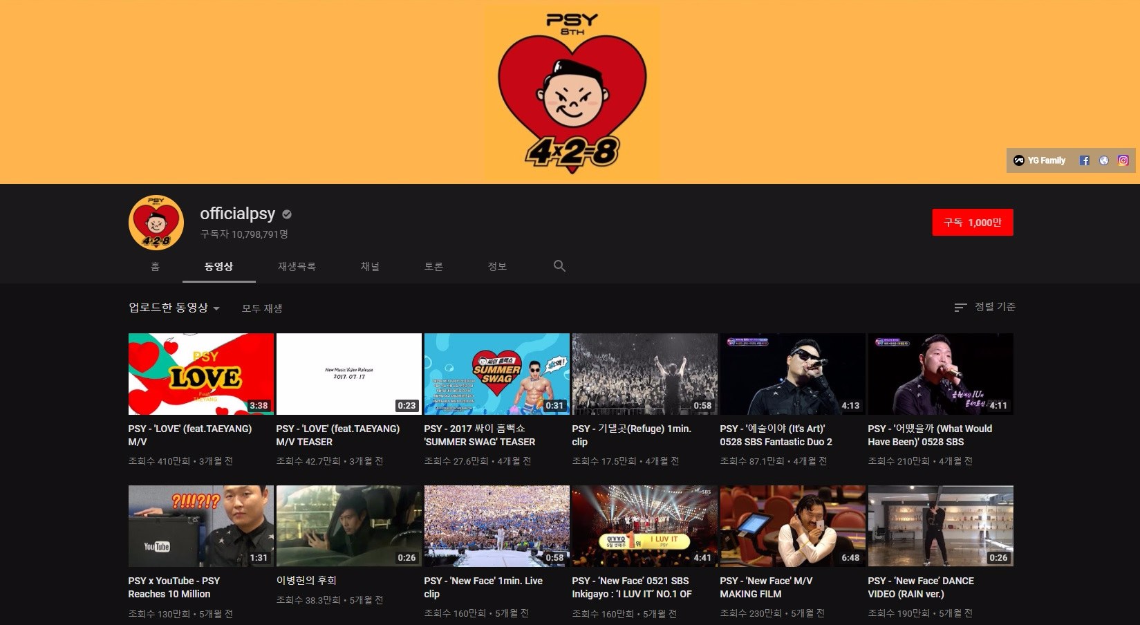 TOP2 officialpsy
訂閱數 10798284名 觀看數63億9千萬
因為