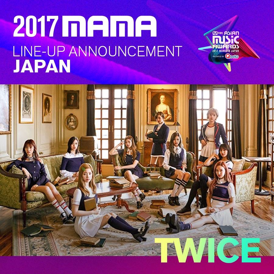 11/29 日本MAMA
主持人:朴寶劍
出席歌手:
BoA、Wanna One、I.O.I、MONSTA X、TWICE、EXO-CBX、SEVENTEEN、Fromis_9(出道)
NU'EST W、PRISTIN、請夏、Weki Meki、AKB48