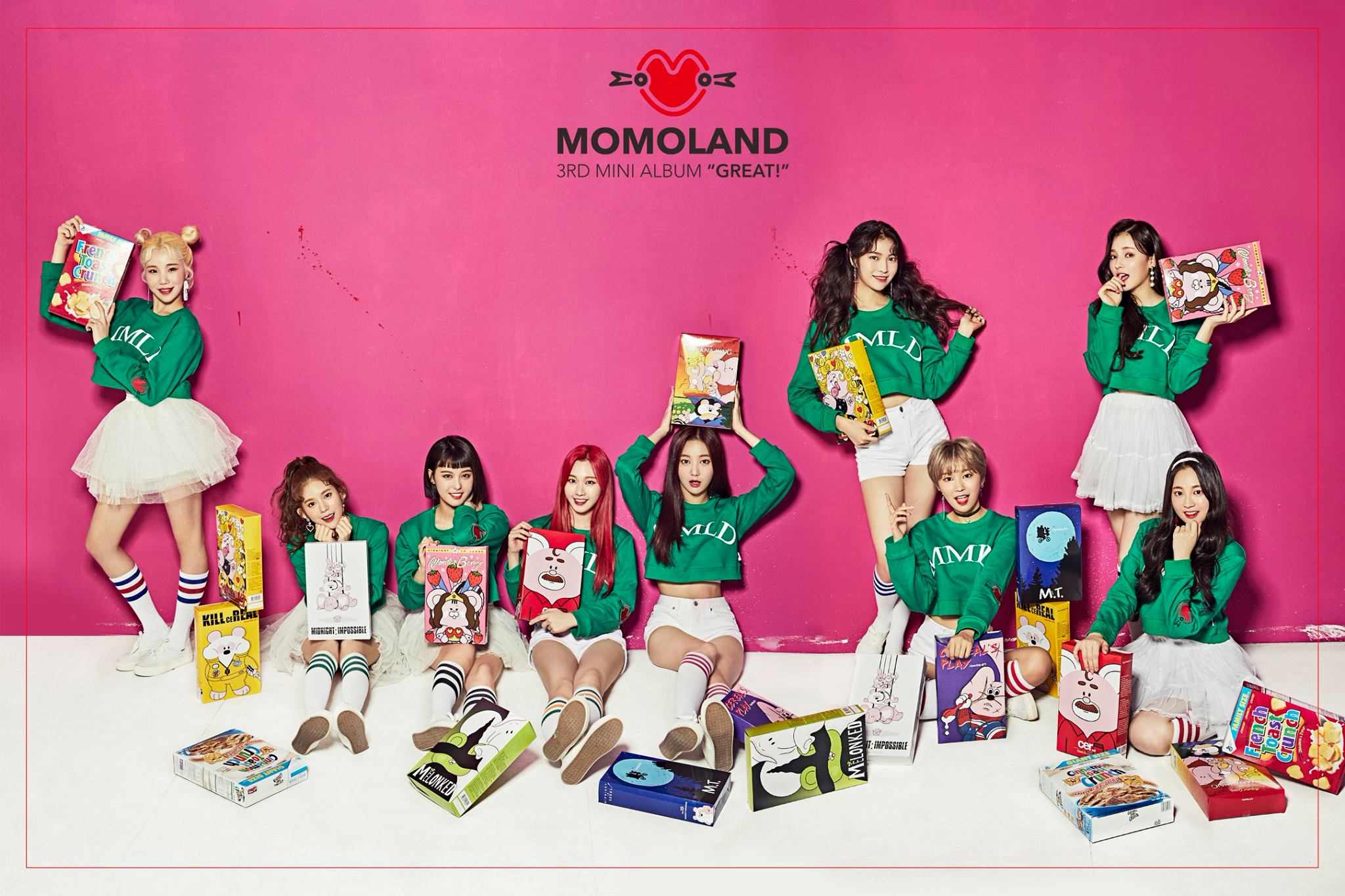 MOMOLAND
最近因為成員珠伊獲得許多關注的MOMOLAND!
這次新歌《BBoom BBoom》更創下了自己的紀錄,成為第一首進入音源榜100名的歌曲!