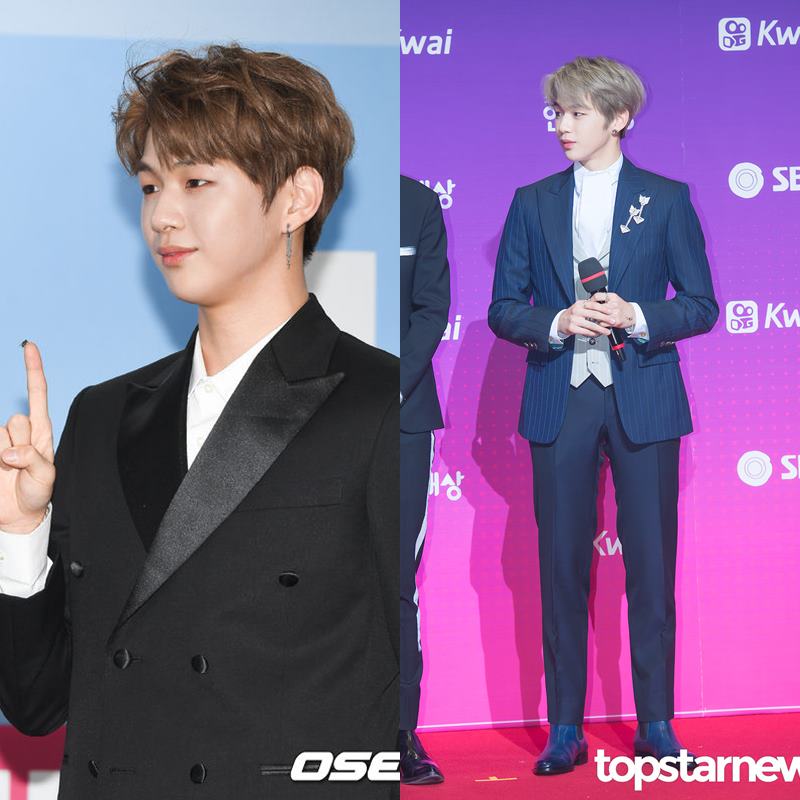 姜丹尼爾在剛參加《Produce 101》的時候還有點嬰兒肥,肉肉的臉看起來超可愛,沒想到過幾個月之後整個人瘦下來,下巴線條超明顯,身材變得更修長了啊!看來沒有特意減肥也會因為勞累的行程變瘦,真是辛苦了TT