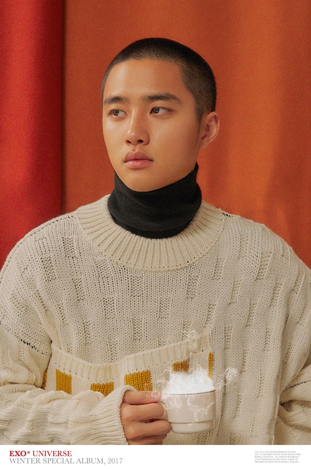 *D.O. 1993年出生
現在的D.O.十分有男人味,尤其為了電影《與神同行》而把頭髮剃成小平頭,看起來更加有歷練的感覺!(大家看電影有沒有哭~?)