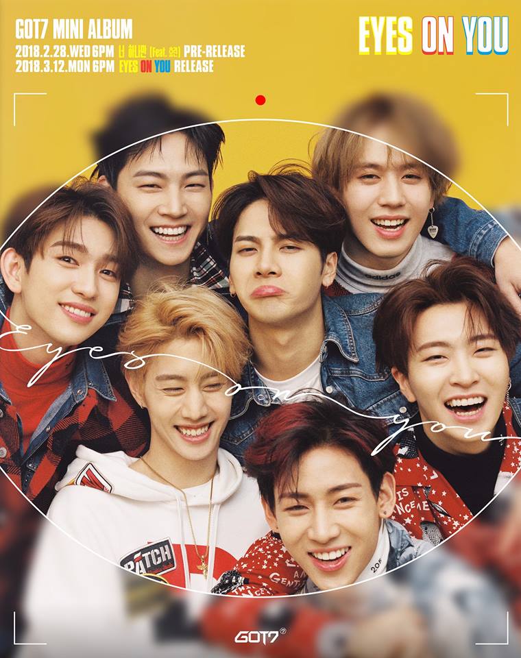 GOT7 : 3月12日
GOT7將於3月12日帶著新曲《LOOK》回歸,鳥寶寶們都準備好了嗎?就像Jackson所說的GOT7這次一定會大發的,加油!!!