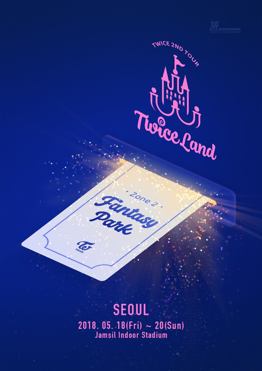 日前JYP也宣布TWICE將展開巡迴演唱會 《TWICELAND ZONE 2 : Fantasy Park》,TWICE將於5月份開始從首爾場進行巡迴演唱,消息一出令粉絲們都表示超期待,這次也會也海外場...台灣的ONCE們可以期待一下~