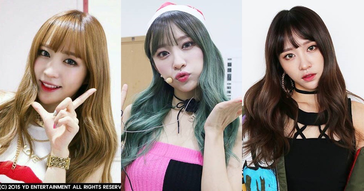 Hani:
Hani也算是演藝界的染髮代表(?),甚至很多藝人都難以駕馭的髮色也都曾染過。一開始以淺棕色為主,之後也曾染過綠色,當時還引起一震流行風潮呢!深棕髮色讓Hani的五官看起來更為柔和。