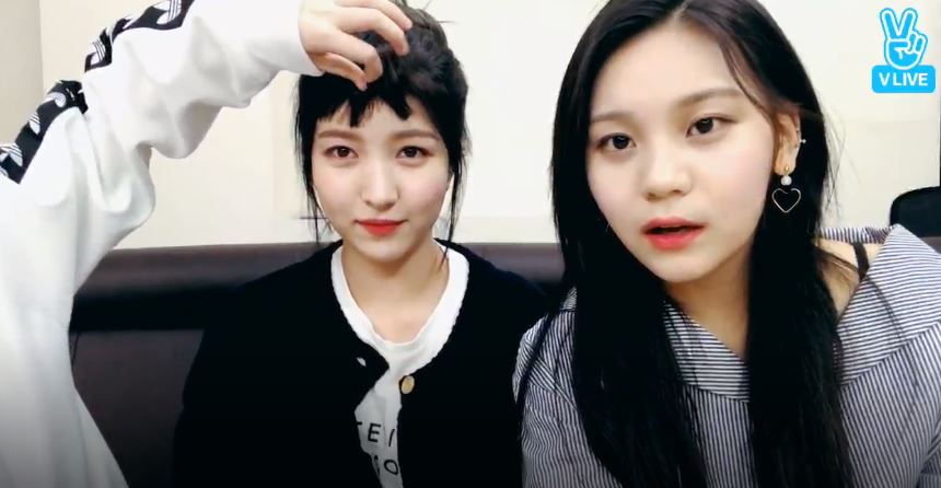Sowon也在妹妹們的推薦下戴了「假瀏海」,從出道以來從未嘗試過瀏海造型的Sowon,沒想到卻意外的超適合有瀏海,連一旁的忙內都被Sowon有瀏海的樣子驚呆了!