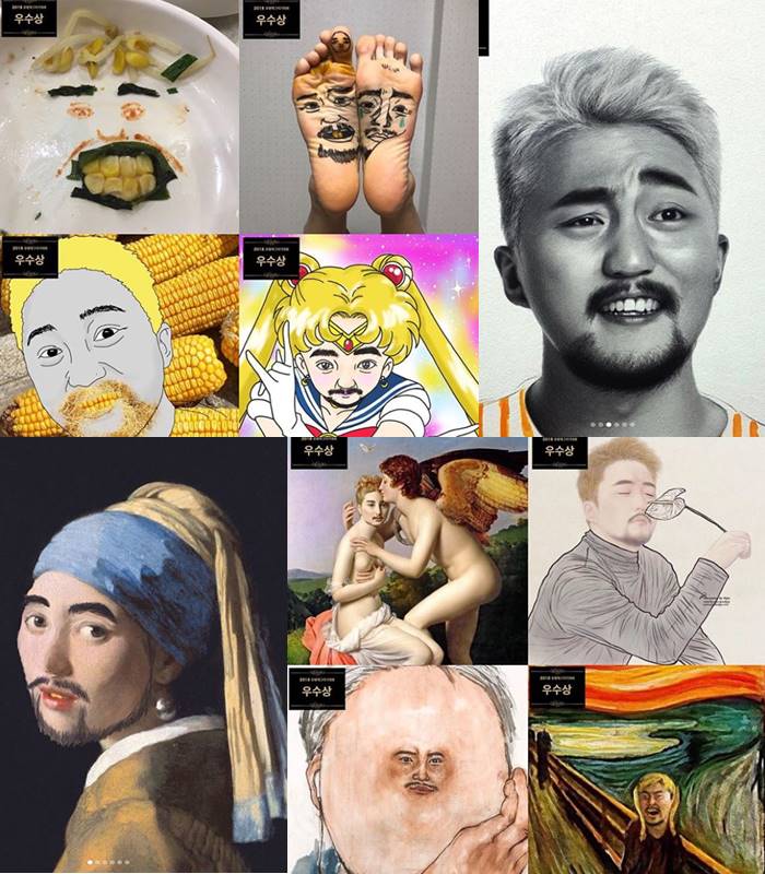 3) 柳炳宰畫畫大會
早前在SNS爆紅的柳炳宰畫畫大會,只要發揮想像力,柳炳宰隨你畫!! 有部份作品完全表現出柳炳宰的特徵,也有部份作品超級高質素!!