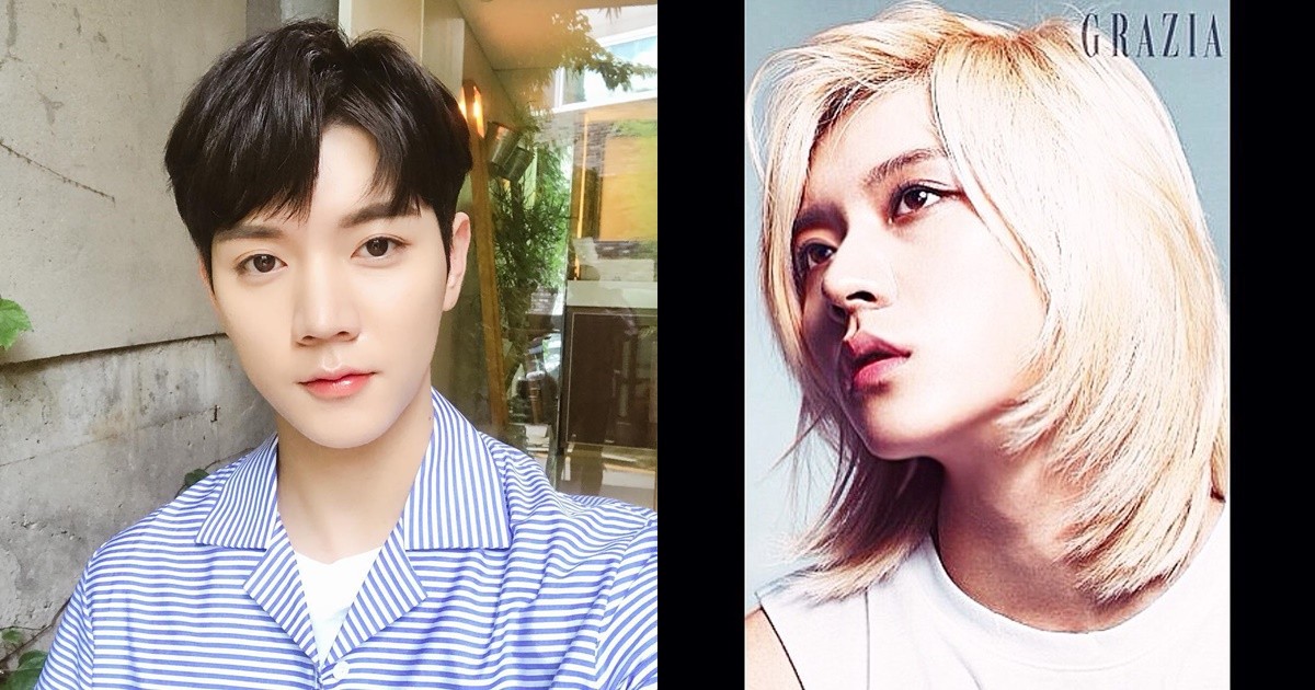 △NU'EST 崔珉起:
老實說這兩張照片放在一起,我真的不會相信他們是同個人啊XDDD剪完頭髮後整個人就像教會歐爸般,暖氣十足。但長髮時非常有特色,溫柔的感覺深值偽少女心啊!不過剪完短髮後路線也更寬廣啦!不管是帥氣、冷酷還是暖男,都能輕鬆駕馭。