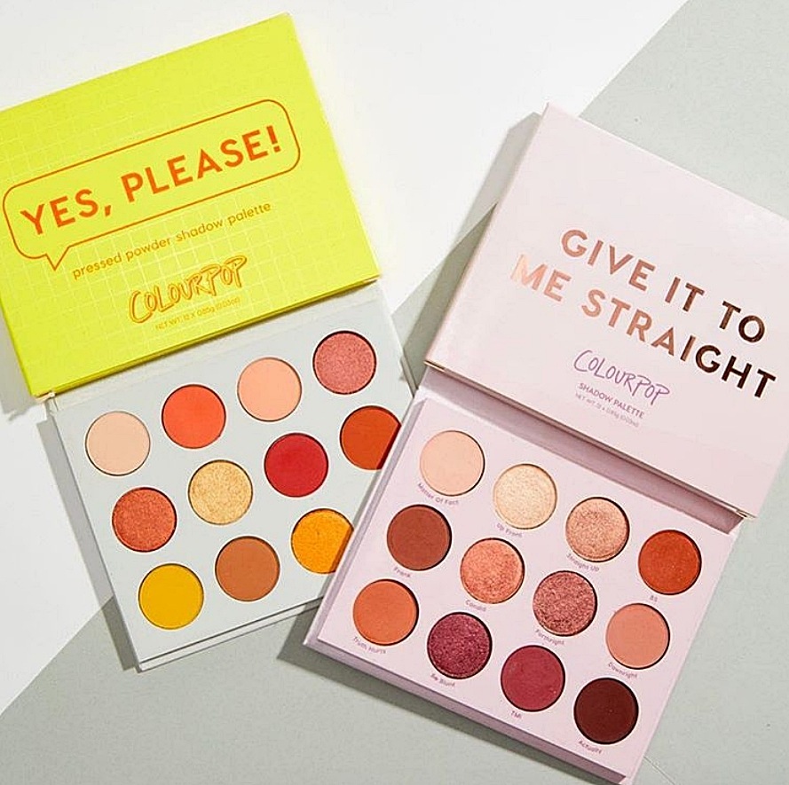 眼影盤:
首先就是ColourPop的當家代表_各種眼影盤,包刮YES, PLEASE到最新的GIVE IT TO ME STRAIGHT都是超級紅!