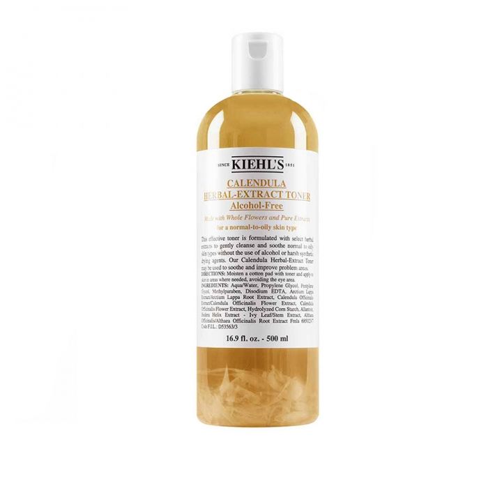 KIEHL'S-金盞花植物精華化妝水500ML。
免稅價:1850 專櫃價:2460
這罐金盞花化妝水在網路上討論度超高,偽少女身邊的姊妹也幾乎是人手一罐!這罐金盞花很適合夏天容易出油的女孩使用,鎮靜控油效果超好!晚上濕敷在容易出油的T字部位,隔天早上起來T字超清爽,有了它以後從此跟油光說掰掰!
而且而且,免稅店75折的價格真的很划算!有在愛金盞花的女孩別忘了購入啊~