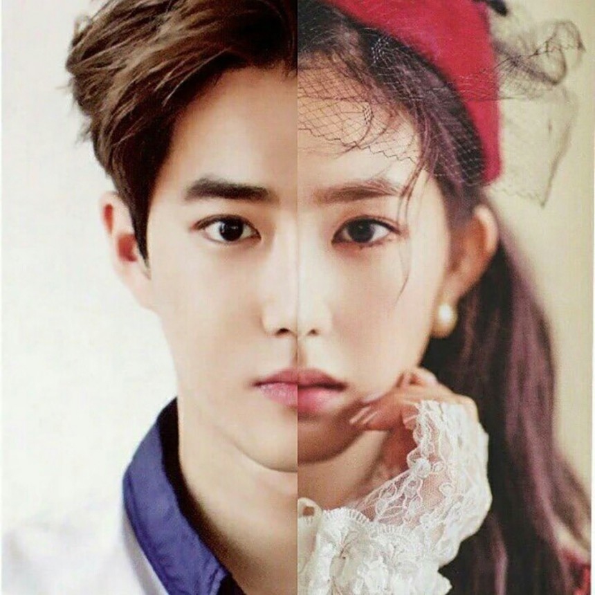 而除了Lucas和珉豪之外,在SM中出了名的臉讚EXO Suho和Red Velvet Irene也是撞臉的偶像之二阿!兩人精緻的臉蛋連整形醫生都認證是黃金比例,而Suho和Irene也被說只是性別不同,把兩人的臉放在一起,是不是很像呢?