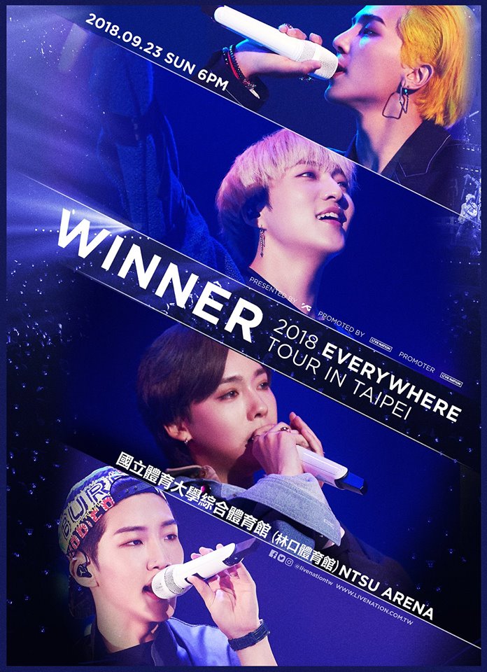 接下來是將於9月23日 (日) 18:00 在林口體育館舉行「2018 EVERYWHERE TOUR」巡迴演唱會的WINNER。就讓我們趕快一起練習WINNER的應援歌曲《EVERYDAY》、《REALLY REALLY》在9月23一起嗨翻林口體育館吧!
