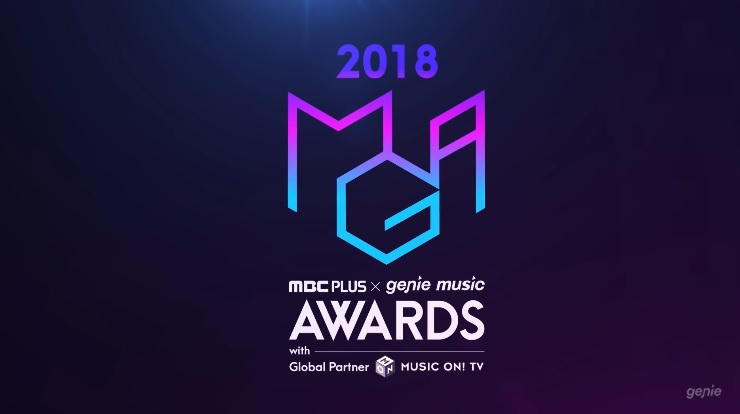 #2018 MGA(MBC PLUS X genie music AWARDS)
典禮時間:2018年11月6日
今年新增的兩個頒獎典禮,其中一個是「MBC Plus X Genie Music Awards」,除了傳統三大獎之外,還增設了「年度最暢銷藝人」獎。目前確認參加的藝人有BTS防彈少年團、Wanna One、TWICE以及美國知名創作歌手查理·普斯,TWICE將在此公開新歌舞台。