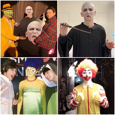 #Key
不管是辛普森太太還是麥當勞叔叔,Key每年的造型都讓大家印象深刻,今年因為行程關係缺席,但熱衷cosplay的Key早就提前扮成「佛地魔」讓溫流帶進場,在活動尾聲拼了命趕到現場和自己的人形立牌合照,5年都沒拿冠軍的Key這次總算贏得,連太妍都說「稱讚你,我的孩子終於有喜事」再次恭喜Key可以去馬爾地夫放鬆了!