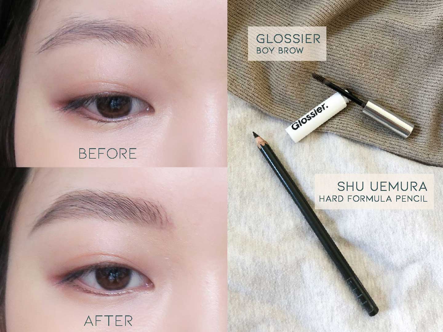 復古風的眉毛形狀和邊界都比較模糊,生動自然~
比起顯色的眉膠,請選用眉粉和眉筆(我今天用的植村秀眉筆就是以效果自然出名的)
現在很多人都喜歡畫平眉,但有一點眉峰和弧度會更有復古的感覺!
不過,眉型還是要選擇適合個人臉型的。可以多試看看,哪幾種眉毛最適合自己~
不要忘記用染眉膏刷出根根分明的濃密感!