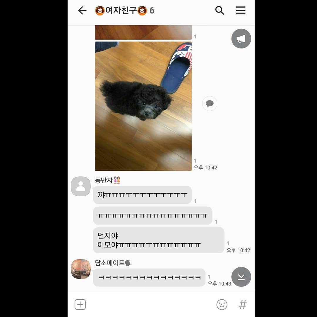 而小女友們在IG上傳了幾張成員們看到MEONJI反應的截圖,然後有一位成員真的是超級興奮,一直大喊「MEONJI呀!!!!我是阿姨啊!!!!!!!!」