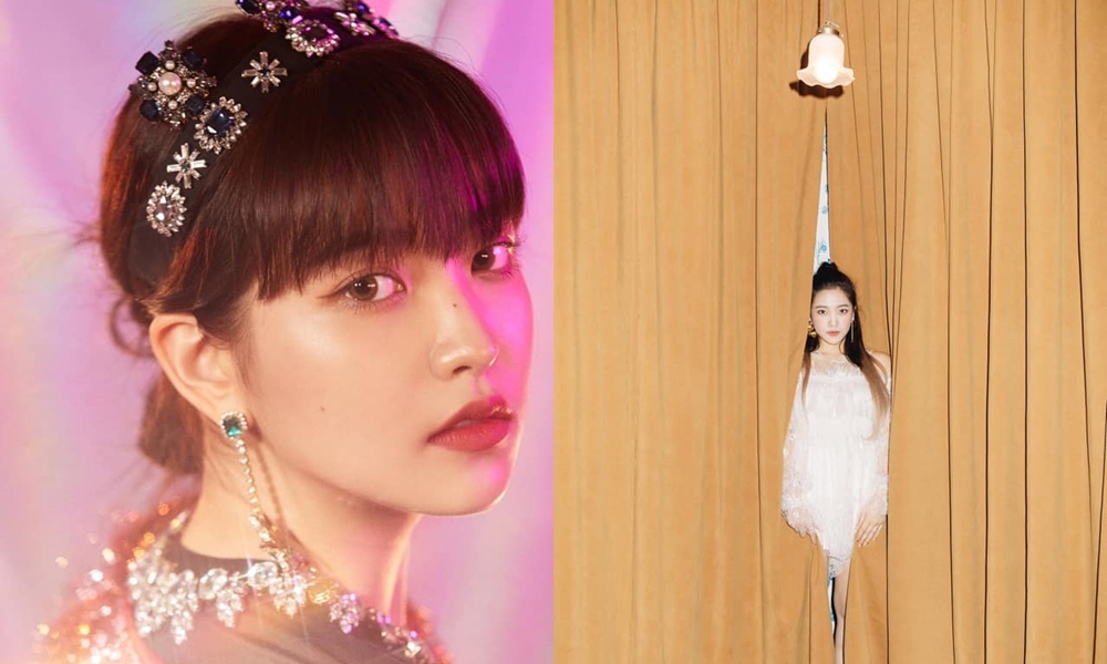 第3個公布的是YERI,YERI的變化也比較小,除了一貫的全頭深髮色之外,YERI這次也挑戰半頭的淺髮色,不管是哪一種都很適合YERI阿!