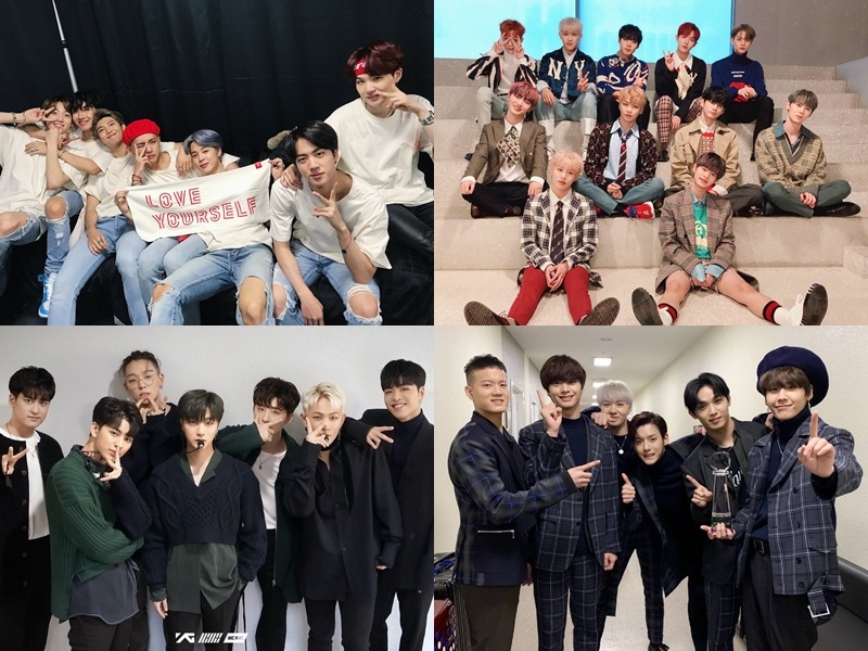 偶像男團的部分目前確定出演的包含 防彈少年團、Wanna One、iKON、BTOB,光是這四組就覺得獎項的競爭會相當激烈呢