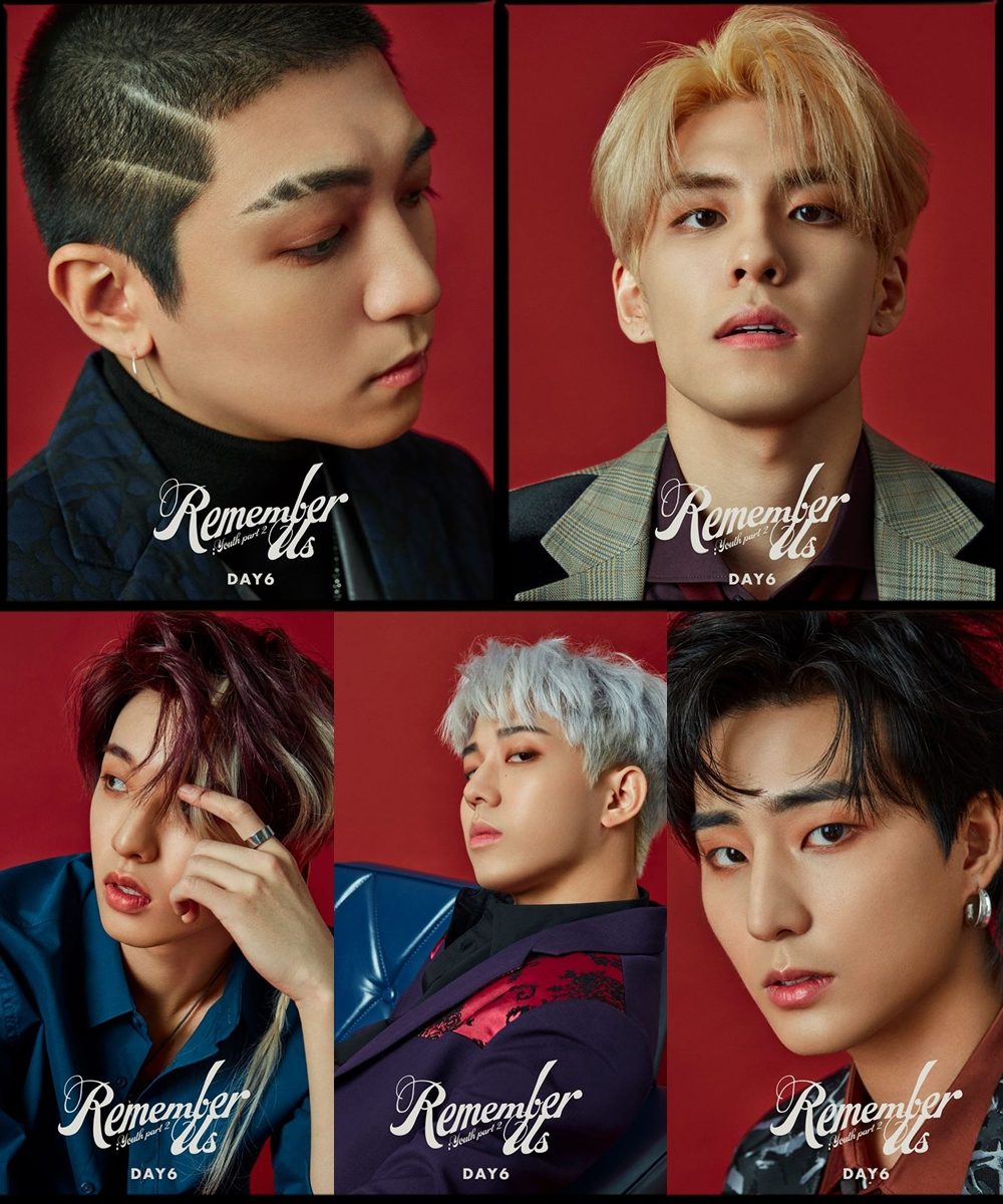 12月10日 DAY6
今年也是持續奔跑的DAY6,除了正式進軍日本之外,也在日本舉辦首場演唱會,6月發行迷你三輯後啟動他們的首場世界巡迴演唱會「Youth」預計踏足24個城市。還在世界巡迴的DAY6確定12月10日發行迷你四輯《Remember Us : Youth Part 2》,已公開的概念照展現出和過去不同的風格,主打曲《曾經幸福過的日子》從歌名感覺又是DAY6擅長的分手歌XD