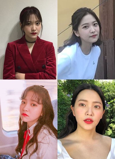❣ Yeri |
右下激超齡!!!當時看到照片還想說天哪!這小姐姐是Yeri嗎?(太誇張)雖然近期主要以無瀏海的成熟髮型亮相,但偽少女覺得有瀏海的造型還是最適合我們忙內啊~而且不同捲度的空氣瀏海在她臉上呈現出來的氣質也有差!相對左下捲度較高的泡麵瀏海,左上微微S型的自然感空氣瀏海就比較成熟,像忙內這樣額頭偏寬偏窄的大眼女孩呢,建議可以多多嘗試有瀏海的髮型,也推薦用平板夾嘗試不同捲度的氣質變化~
