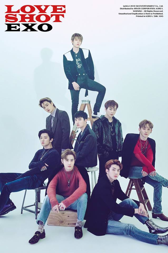 近日以正規五輯《DON’T MESS UP MY TEMPO》改版專輯《LOVE SHOT》再次回歸的EXO在13號下午公開了後續曲《LOVE SHOT》的MV,這次的造型也是一樣帥翻了( ♥д♥)